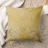Gold Mustard Yellow Pattern, Modern, Luxury クッション (ブランケット)