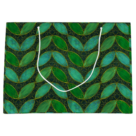 "Gold 'n Leaf" Gift Bag ラージペーパーバッグ (正面)