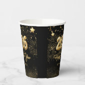 Gold New Year's Eve Party Paper Cups 紙コップ (左)