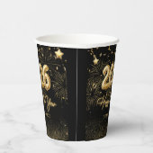 Gold New Year's Eve Party Paper Cups 紙コップ (右)