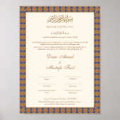 Gold nikahnama poster ポスター (正面)