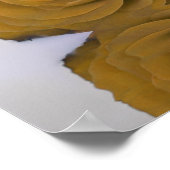 Gold Ochre Rose 20 Table Wedding Seating Chart ポスター (角)