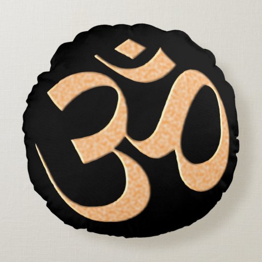 Gold Om  ラウンドクッション (正面)