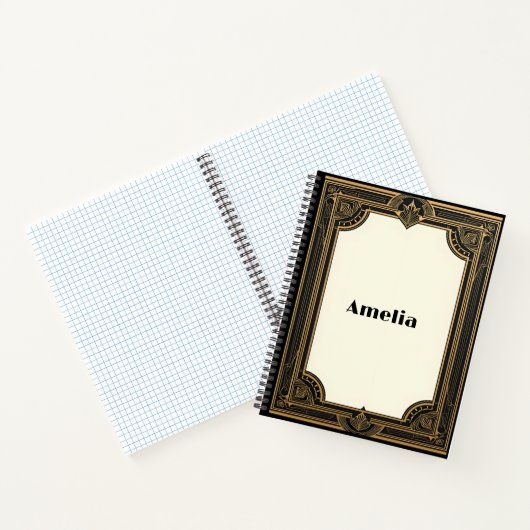 Gold on Black Classic ノートブック (内部)