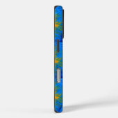 gold on blue tantric symbol Case-Mate iPhoneケース (裏面 / 右)