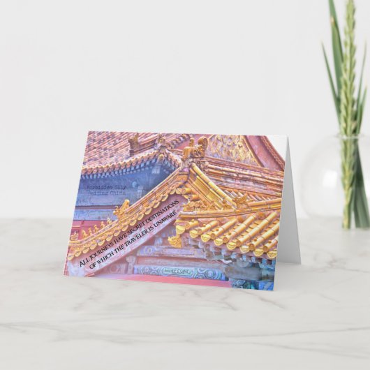 GOLD ON GOLD Greeting Card サンキューカード (正面)