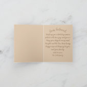 Gold Ornament Greenery Holiday Wishes Christmas カード (内部)