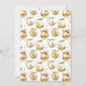 Gold Ornaments Christmas Tree Party Invitation シーズンカード (裏面)