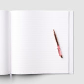 Gold Ornate White Floral Guest Book ゲストブック (内側)