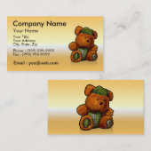 gold ours en peluche 名刺 (正面/裏面)