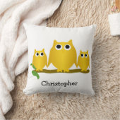 Gold Owls Design Personalised クッション (ブランケット)