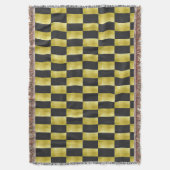 Gold-Paneled Black-IV  スローブランケット (正面縦)