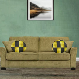 Gold-Paneled-Black-IV ラウンドクッション