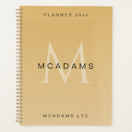 Gold Personalized Business  プランナー手帳