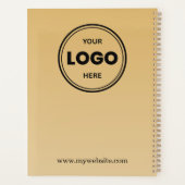 Gold Personalized Business  プランナー手帳 (裏面)