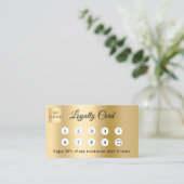 Gold photo business logo QR code loyalty card ロイヤリティカード (スタンド正面)