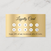 Gold photo business loyalty card ロイヤリティカード (正面)