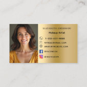 Gold photo business loyalty card ロイヤリティカード (裏面)
