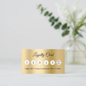 Gold photo business loyalty card ロイヤリティカード (スタンド正面)