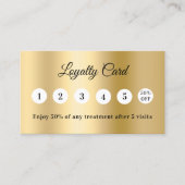 Gold photo business loyalty card ロイヤリティカード (正面)