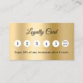 Gold photo business QR code loyalty card ロイヤリティカード (正面)