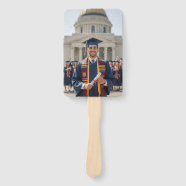 Gold Photo Personalized Graduation Fan ハンドファン