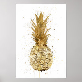 Gold Pineapple ポスター