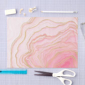Gold Pink Fluid Liquid Painting 薄葉紙 (クラフト)