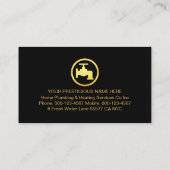 Gold Plumber Plumbing Pipeline Signage 名刺 (裏面)
