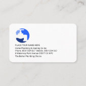 Gold Plumbing Heating Home Frame 名刺 (裏面)