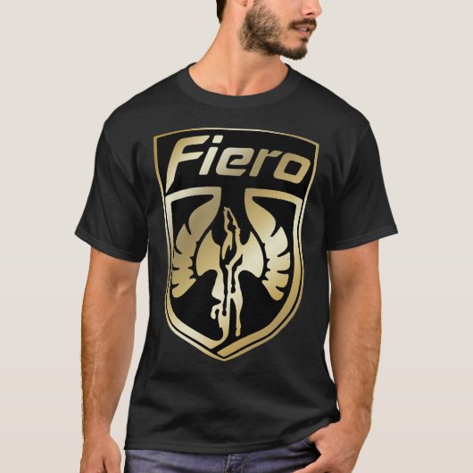 Gold Pontiac Fiero Logo Essential T-Shirt Tシャツ (正面)