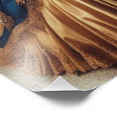 Gold Princess Steampunk Victorian Industrial フォトプリント (角)