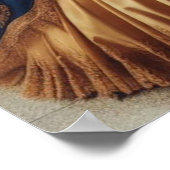 Gold Princess Steampunk Victorian Industrial ポスター (角)