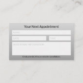 Gold Professional Medical Caduceus Notes Box 予約カード (裏面)