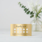 Gold qr code business logo ロイヤリティカード (スタンド正面)