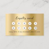 Gold qr code business logo ロイヤリティカード (正面)