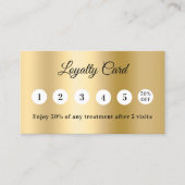 Gold qr code business logo loyalty card ロイヤリティカード (正面)