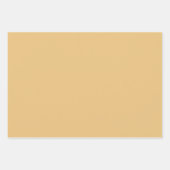 Gold Red Christmas Plaid ラッピングペーパーシート (正面3)