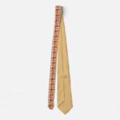 Gold Red Christmas Plaid Neck Tie ネクタイ (裏面)
