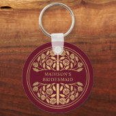 Gold Red Sword Bridesmaid Royal Wedding Gift キーホルダー (正面)