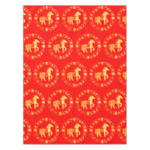 Gold-Red Year of the Horse 2026 テーブルクロス (正面)