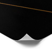 Gold Reflections Geometry ポスター (角)