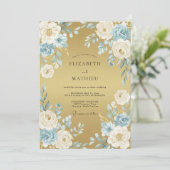 Gold Regal Formal Wedding 招待状 (スタンド正面)