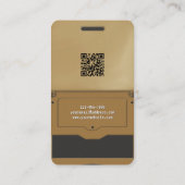 Gold Retro Style Gaming Console Game Designer 名刺 (裏面)