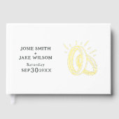 Gold rings Foil Guestbook ゲストブック (正面)