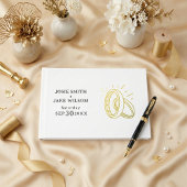 Gold rings Foil Guestbook ゲストブック