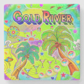 Gold River Mind Focus Coaster ストーンコースター (正面)