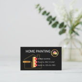 Gold Roller Brush Painting Button Icons 名刺 (スタンド正面)