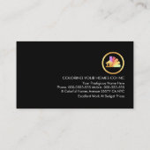 Gold Roller Brush Painting Button Icons 名刺 (裏面)