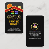 Gold Roof Sun Building Painting Tools 名刺 (正面/裏面)